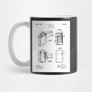 Zippo Lighter Patent - Smoking Smoker Smoke Vape Shop Art - White Mug